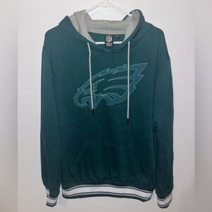 NFL Women’s Teal and Gray Philadelphia Eagles Pullover Hoodie